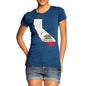 Women's USA States and Flags California T-Shirt