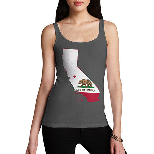 Women's USA States and Flags California Tank Top