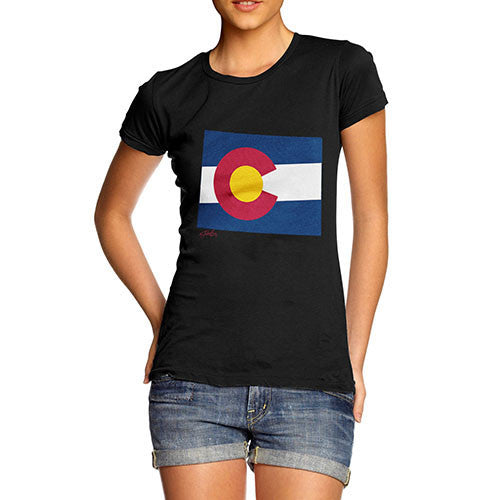 Women's USA States and Flags Colorado T-Shirt