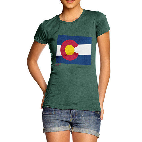 Women's USA States and Flags Colorado T-Shirt