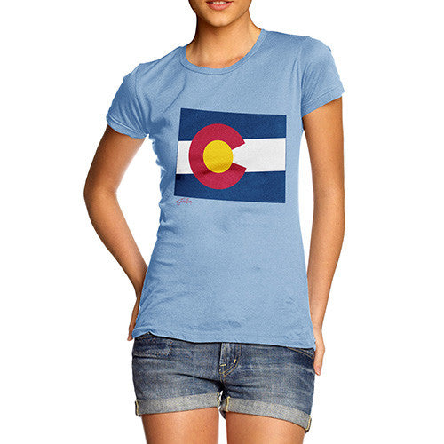 Women's USA States and Flags Colorado T-Shirt