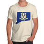 Men's USA States and Flags Connecticut  T-Shirt