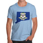 Men's USA States and Flags Connecticut  T-Shirt