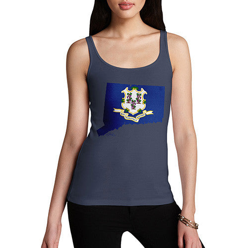 Women's USA States and Flags Connecticut  Tank Top