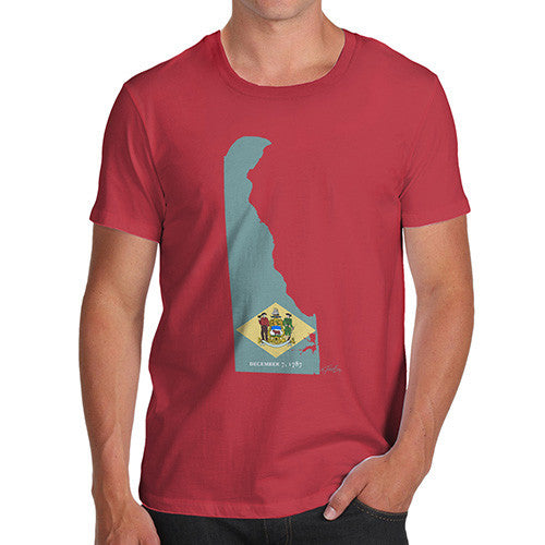 Men's USA States and Flags Delaware T-Shirt