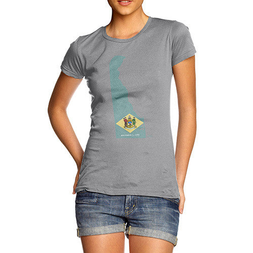 Women's USA States and Flags Delaware T-Shirt