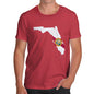 Men's USA States and Flags Florida T-Shirt