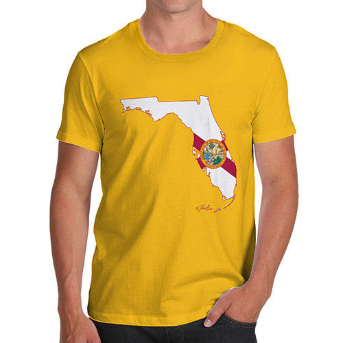 Men's USA States and Flags Florida T-Shirt