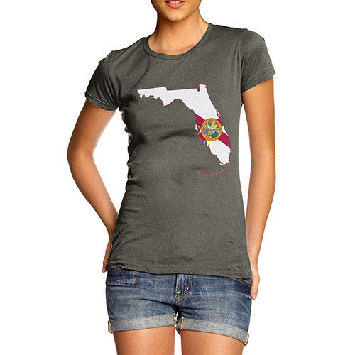 Women's USA States and Flags Florida T-Shirt