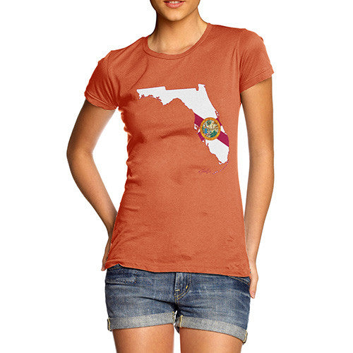 Women's USA States and Flags Florida T-Shirt