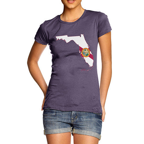 Women's USA States and Flags Florida T-Shirt