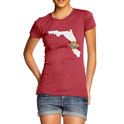 Women's USA States and Flags Florida T-Shirt