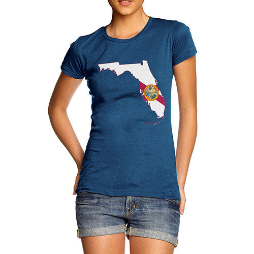 Women's USA States and Flags Florida T-Shirt