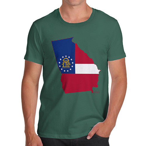 Men's USA States and Flags Georgia T-Shirt