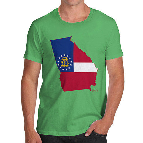 Men's USA States and Flags Georgia T-Shirt