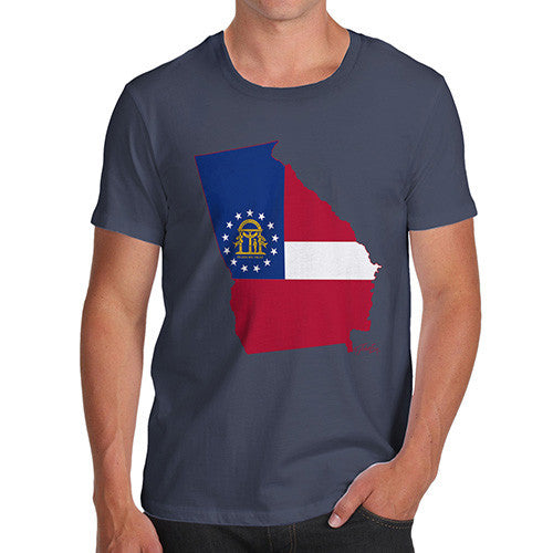 Men's USA States and Flags Georgia T-Shirt