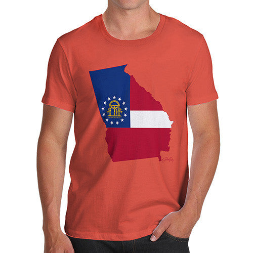 Men's USA States and Flags Georgia T-Shirt