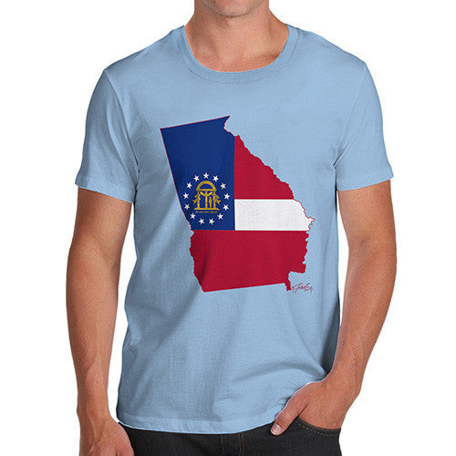 Men's USA States and Flags Georgia T-Shirt