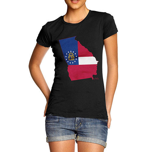 Women's USA States and Flags Georgia T-Shirt