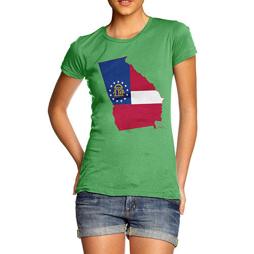 Women's USA States and Flags Georgia T-Shirt