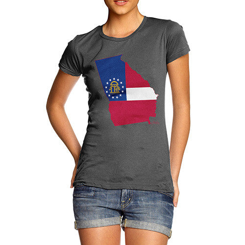 Women's USA States and Flags Georgia T-Shirt