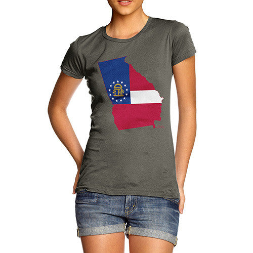 Women's USA States and Flags Georgia T-Shirt