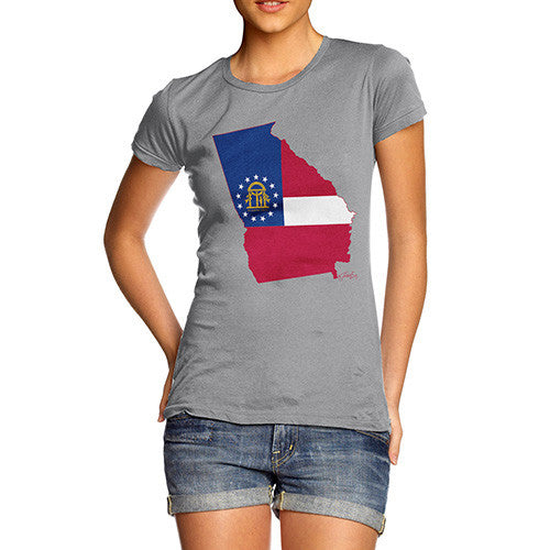 Women's USA States and Flags Georgia T-Shirt