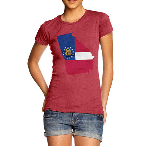Women's USA States and Flags Georgia T-Shirt