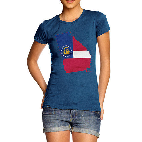 Women's USA States and Flags Georgia T-Shirt