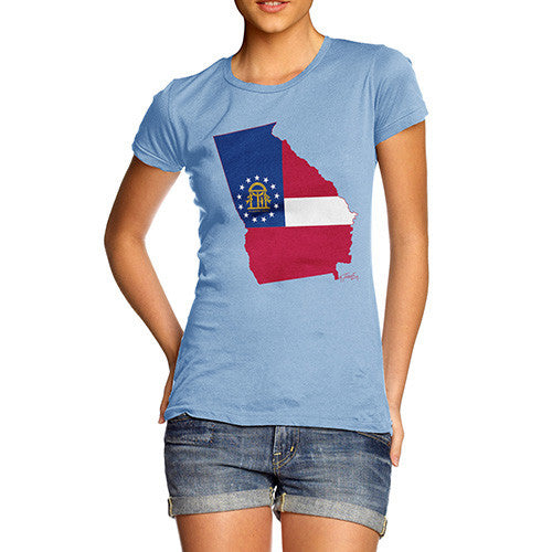 Women's USA States and Flags Georgia T-Shirt