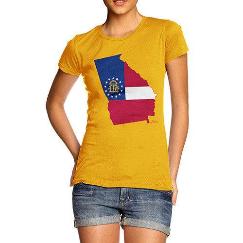 Women's USA States and Flags Georgia T-Shirt