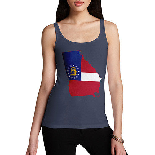 Women's USA States and Flags Georgia Tank Top