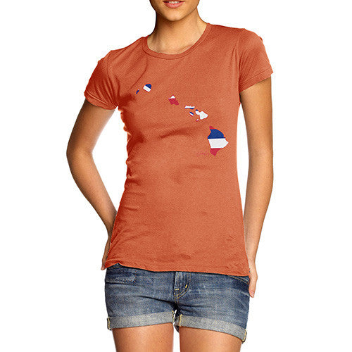 Women's USA States and Flags Hawaii T-Shirt