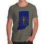 Men's USA States and Flags Indiana T-Shirt