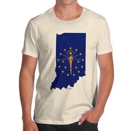 Men's USA States and Flags Indiana T-Shirt