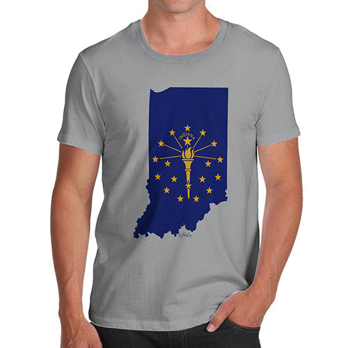 Men's USA States and Flags Indiana T-Shirt