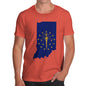 Men's USA States and Flags Indiana T-Shirt