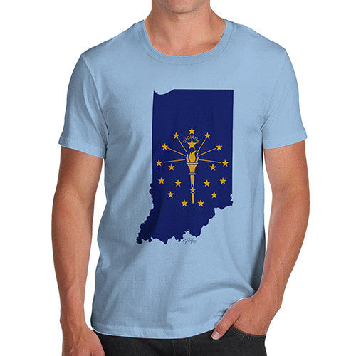 Men's USA States and Flags Indiana T-Shirt