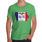 Men's USA States and Flags Iowa T-Shirt