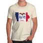 Men's USA States and Flags Iowa T-Shirt