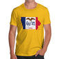 Men's USA States and Flags Iowa T-Shirt