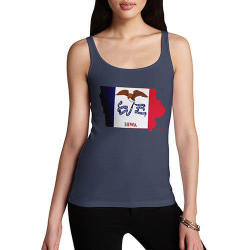 Women's USA States and Flags Iowa Tank Top