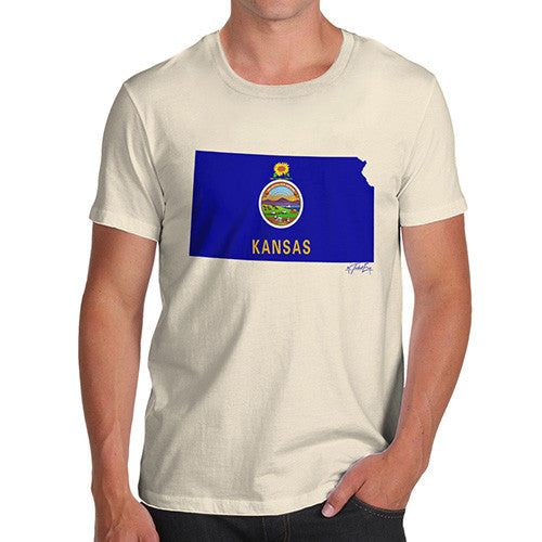 Men's USA States and Flags Kansas T-Shirt