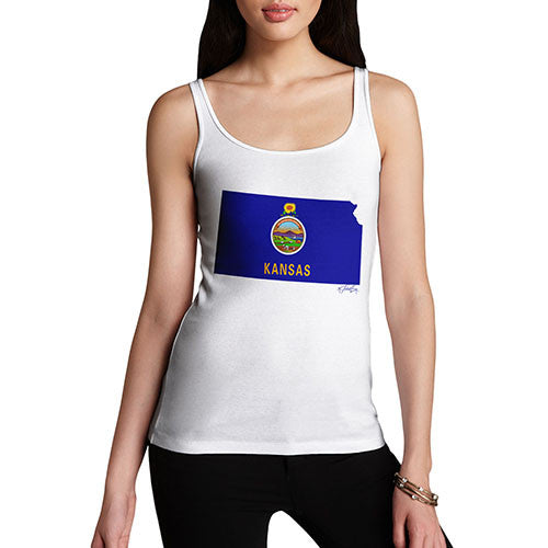 Women's USA States and Flags Kansas Tank Top