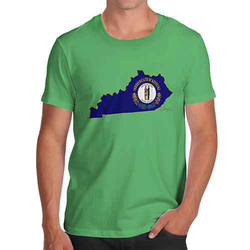 Men's USA States and Flags Kentucky T-Shirt