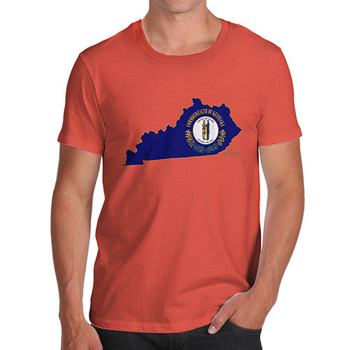 Men's USA States and Flags Kentucky T-Shirt