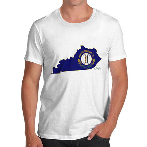 Men's USA States and Flags Kentucky T-Shirt