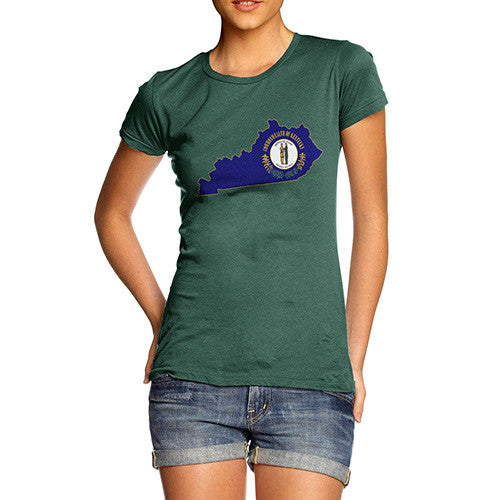 Women's USA States and Flags Kentucky T-Shirt