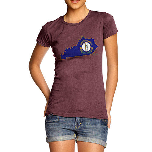 Women's USA States and Flags Kentucky T-Shirt