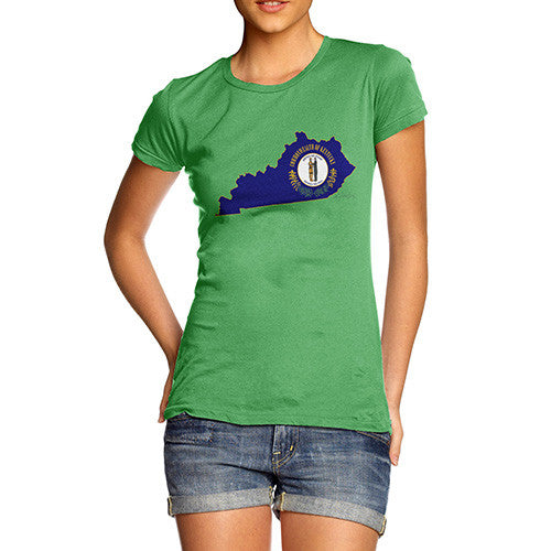 Women's USA States and Flags Kentucky T-Shirt